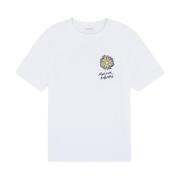 Maison Kitsuné Flytande Blomma Komfort T-shirt White, Herr