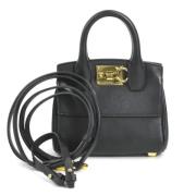 Salvatore Ferragamo Pre-owned Pre-owned Laeder handvskor Black, Dam