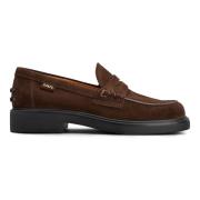 Tod's Läder Loafer Sko Brown, Dam