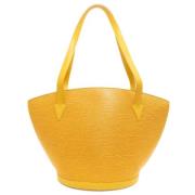 Louis Vuitton Vintage Pre-owned Tyg louis-vuitton-vskor Yellow, Dam