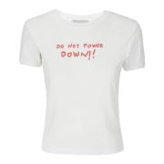 Coperni Slim Fit Power Down T-Shirt White, Dam