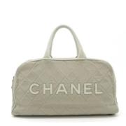 Chanel Vintage Pre-owned Canvas chanel-vskor Gray, Dam