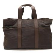 Hermès Vintage Pre-owned Nylon handvskor Brown, Dam