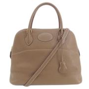 Hermès Vintage Pre-owned Laeder handvskor Beige, Dam