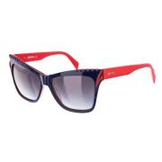 Just Cavalli Blå och röd plast solglasögon Red, Dam