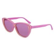 Karl Lagerfeld Rosé Acetat Solglasögon Pink, Dam