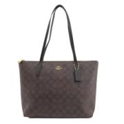 Coach Pre-owned Pre-owned Plast totevskor Brown, Dam