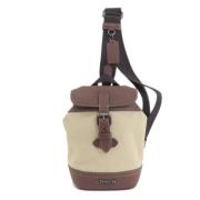 Coach Pre-owned Pre-owned Canvas axelremsvskor Brown, Dam