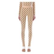 Marine Serre Månfas Leggings Svart Tan Multicolor, Dam