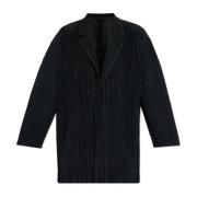 Issey Miyake Veckad blazer från Homme Plisse Black, Herr