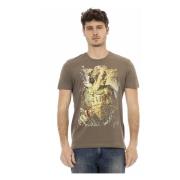 Trussardi T-Shirts Brown, Herr