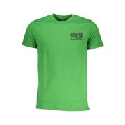 Cavalli Class Grön Bomull Crew Neck T-Shirt Green, Herr