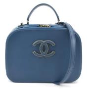 Chanel Vintage Pre-owned Tyg chanel-vskor Blue, Dam