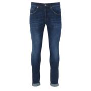 Dondup Skinny Denim Jeans i Tvättad Blå Blue, Herr