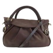 Salvatore Ferragamo Pre-owned Pre-owned Laeder handvskor Brown, Dam