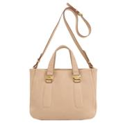 Salvatore Ferragamo Pre-owned Pre-owned Laeder handvskor Beige, Dam