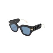 Fendi Fe40097I 01V Sunglasses Black, Dam