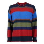 Gallo Grön Ull Cashmere Crew-Neck Sweater Multicolor, Dam