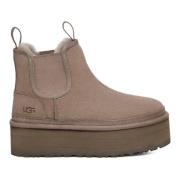 UGG Platform Chukka Boots Gray, Dam