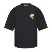 Palm Angels T-shirt med tryckt logotyp Black, Herr