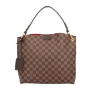 Louis Vuitton Vintage Pre-owned Canvas axelremsvskor Brown, Dam