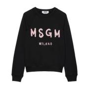 Msgm Svart Tröja Kollektion Black, Dam