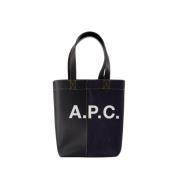 A.p.c. Marinblå Bomull Toteväska Blue, Dam