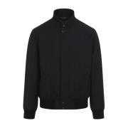 Brioni Svart Cardigan Blouson Jacka Black, Herr