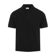 Saint Laurent Klassisk Svart Polo Tröja Black, Herr