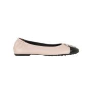 Tory Burch Claire Cap-Toe Balettskor Pink, Dam