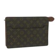 Louis Vuitton Vintage Pre-owned Canvas kuvertvskor Brown, Dam