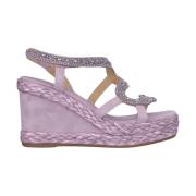 Alma EN Pena Rhinestone Snake Kilklack Sandal Purple, Dam