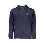 Sergio Tacchini Blå huva med dragkedja och logotyp Blue, Herr