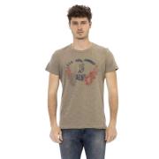 Trussardi Chic Grön Kortärmad T-shirt Green, Herr