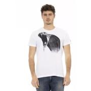 Trussardi Elegant vit kortärmad T-shirt White, Herr