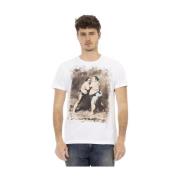 Trussardi Elegant vit bomullsblandad tee White, Herr