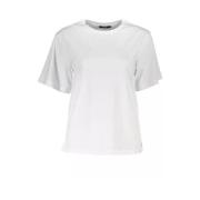 Cavalli Class Elegant Slim Fit Tryckt T-shirt White, Dam