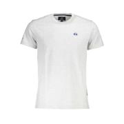 La Martina Elegant Grå Broderad T-shirt White, Herr