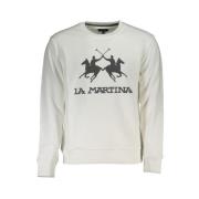 La Martina Elegant Långärmad Sweatshirt Rund Hals White, Herr