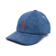 Ami Paris Denim Monogram Hattar Blue, Unisex