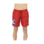 Bikkembergs Vibrant Degrade Badshorts Red, Herr