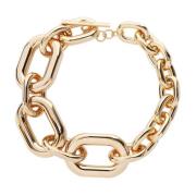 Paco Rabanne Guld Länk Halsband Yellow, Dam