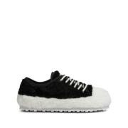 Marni Vita Sneakers Teddy Shearling Bicolor White, Herr