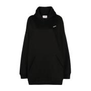 Coperni Svart Oversized Logo Print Klänning Black, Dam