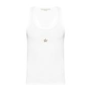 Stella McCartney Vit Ribbad Tanktop White, Dam