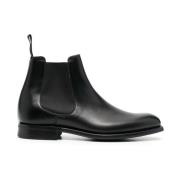 Church's Svarta Chelsea Boots med Gummisula Black, Herr