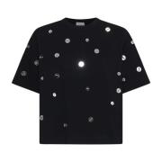 Alysi Svarta T-shirts och Polos med Spacchetti Black, Dam