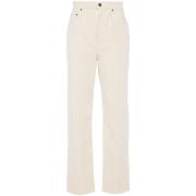 Golden Goose Kim Straight-Leg Jeans Beige, Dam