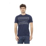 Baldinini Trend T-shirt med Logomönster Blue, Herr