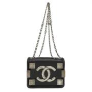 Chanel Vintage Pre-owned Laeder axelremsvskor Black, Dam